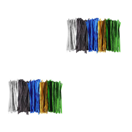 8000Pcs Metallic Coated Bread Bag Twist Ties Reusable for Bakery Use 1