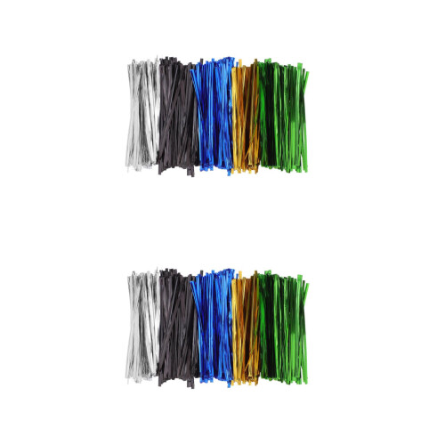 8000Pcs Metallic Coated Bread Bag Twist Ties Reusable for Bakery Use 2