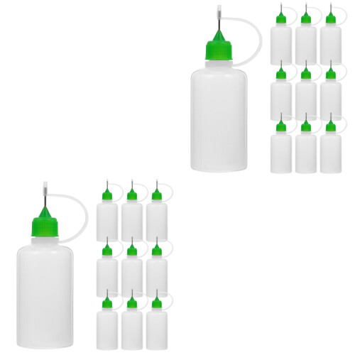 24Pcs Small Dispenser Bottles with Fine Tip for Studio Work 1