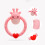 5Baby Teeth Stick Pink Silicone Teether Durable Safe Toy 8
