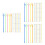 150Pcs Multi Color Musical Note Cocktail Bar Tools 6