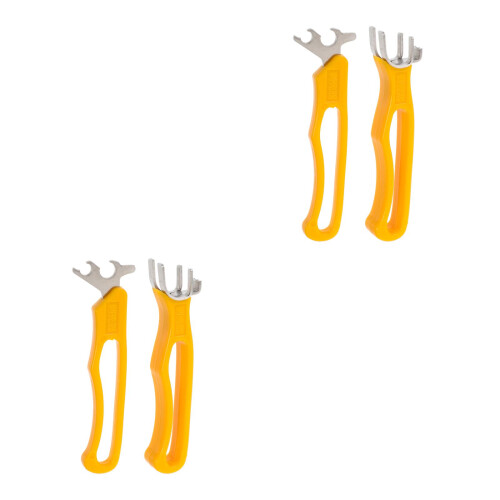 4Pièces Ouvre-Noix Multifonction Orange Confortable Résistante 1