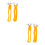 4Pièces Ouvre-Noix Multifonction Orange Confortable Résistante 3