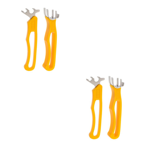 4Pièces Ouvre-Noix Multifonction Orange Confortable Résistante 2