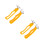 4Pièces Ouvre-Noix Multifonction Orange Confortable Résistante 4
