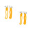 4Pièces Ouvre-Noix Multifonction Orange Confortable Résistante 5