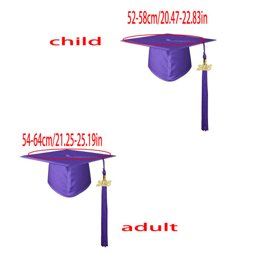 Graduation Bachelor Cap 2026 Multi-dark green Children model 1