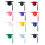 Graduation Bachelor Cap 2026 Multi-dark green Children model 3
