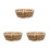 3St Bamboe Keukenmand Khaki - Multifunctionele Fruit- En Snackopberger 3