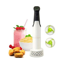 3-i-1 elektrisk stavblender, ideel til at tilberede hummus, guacamole og puréer, multifunktionel til blendning af mad