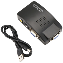 Adaptor convertor AV la VGA, cutie comutatoare compozită pentru PC