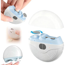 Smart electric nail clipper for adults and seniors (new 2026): 3 speeds, automatic power, polisher, LED light and more