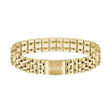 Armband voor heren in goudkleurig roestvrij staal, met een klassieke schakelketting, gemaakt van metaal, geschikt voor zowel dagelijks