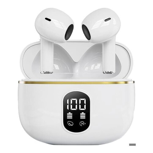 Draadloze Bluetooth-luidsprekers met een batterijduur van 48 uur (wit)