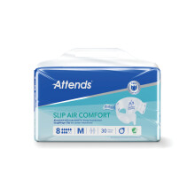 Attends Slip Air Comfort Nappies Size 8M x4 (Pack of 30) 37785