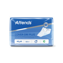 Attends Cover-Dri Bed Pad 400x600mm Plus x6 (Pack of 50) 36683