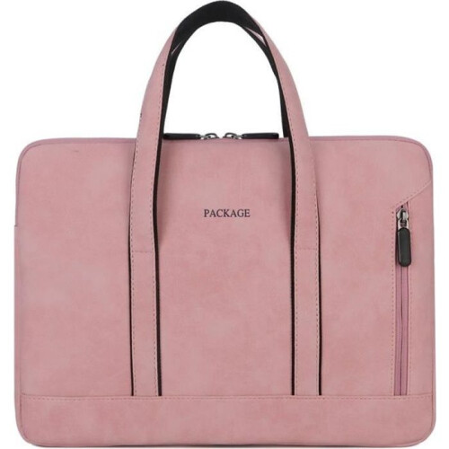 Laptop Case - Leytn - 15.6 inch - PU Leather - Waterproof - Pink