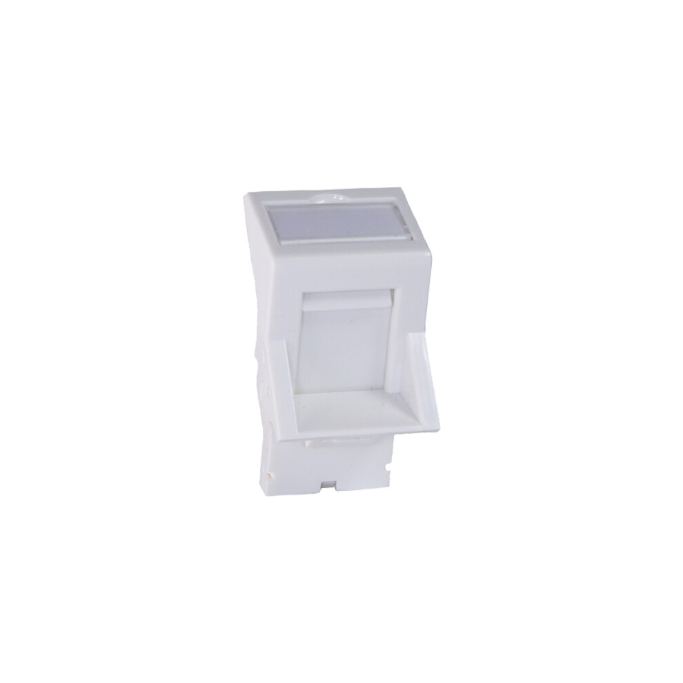 Cablenet Lj6c Keystone Angled Shutter White 5056750316675