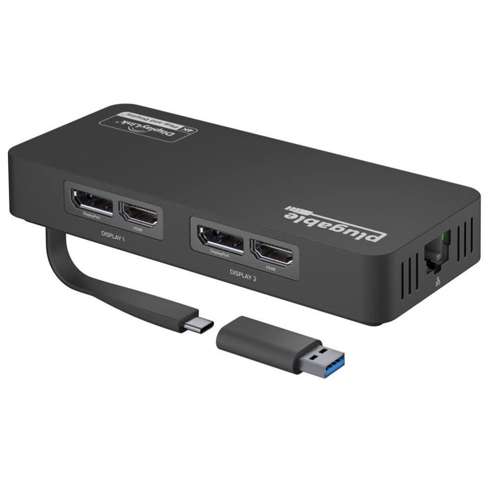 Plugable Technologies Usbc-6950Ue Notebook Dock/Port Replicator Wired Usb 3.2 Gen 1 (3.1 Gen 1) Type-C Black 819927012344