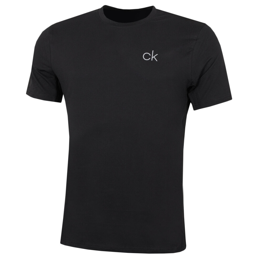Calvin Klein (Xl, Black) Mens Newport Tee Moisture Wicking T-Shirt