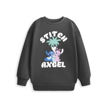 (5-6 Years) Disney Stitch & Angel Sweatshirt (Girls Grey)