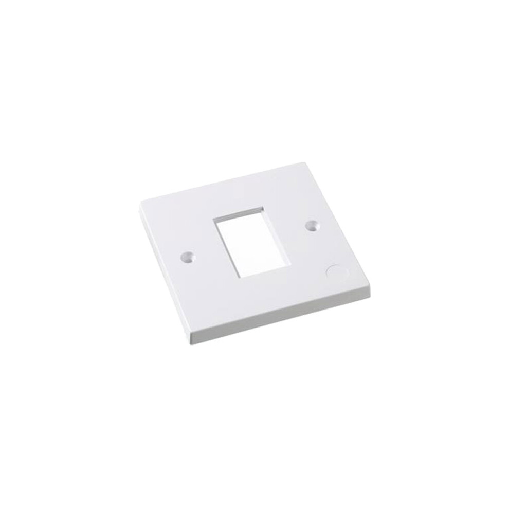 Cablenet Lj6c Faceplate Single Gang 1 Port (Pk 10) White 5056750316040