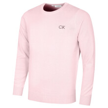 (L, Pink) Calvin Klein Mens 2026 Durable Comfort Crew Neck Tour Golf Sweater
