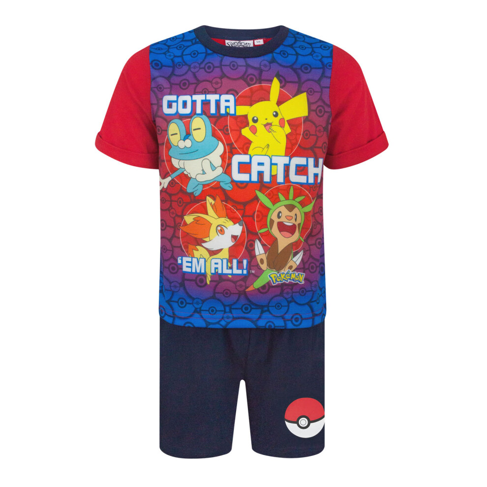 Pokémon Pokemon Short Sleeve Short Leg Pyjama Set (Boys Multicoloured)