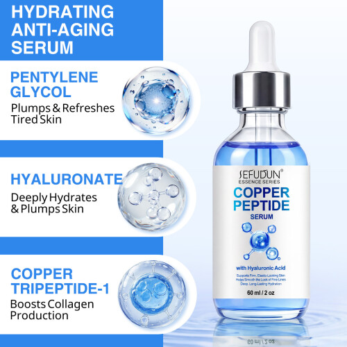 Copper Peptide Essence Hydrating, Moisturizing, Translucent, Delicate And Shiny Copper Peptide Essence 60ml 1