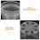 5Sets Heldere Orchidee Potten - Stapelbare Plastic Plantpotten 5