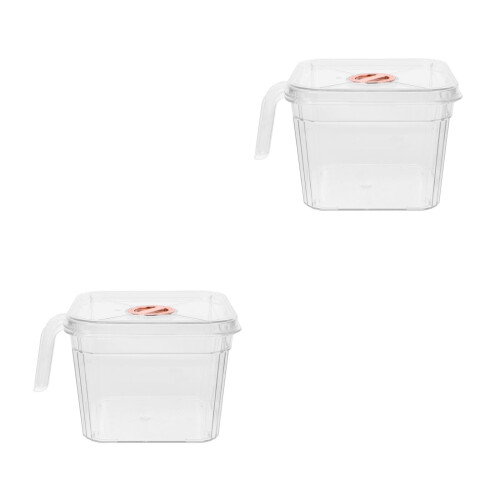 2St Transparant Plastic Met , Kleine 1