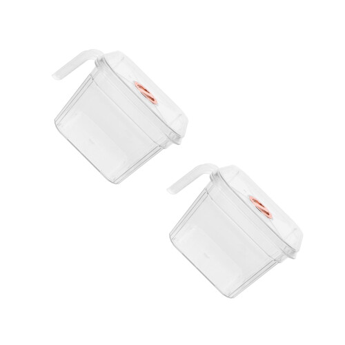 2St Transparant Plastic Met , Kleine 2