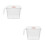 2St Transparant Plastic Met , Kleine 6