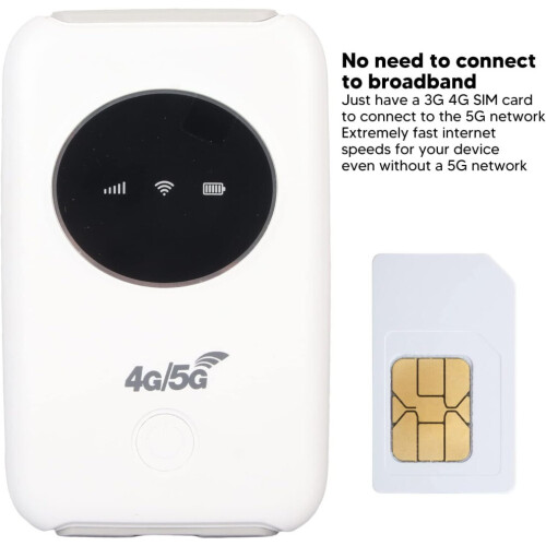 Ξεκλείδωτος δρομολογητής 5G με υποδοχή SIM, Hotspot WiFi για κινητά 4G LTE, φορητή συσκ 2