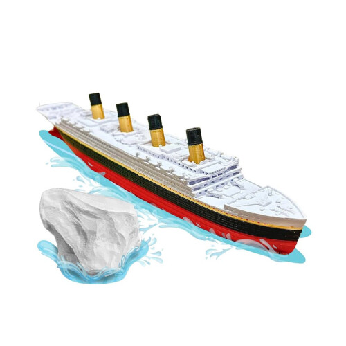 Ρεαλιστικό παιχνίδι μπάνιου και πισίνας Titanic, ιστορικά ακριβές διακοσμητικό 1