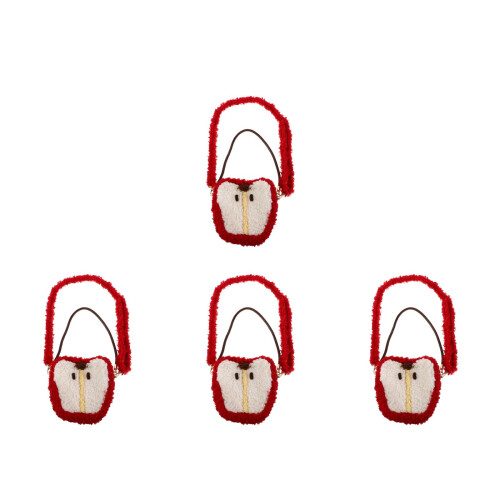 4St Wol Schoudertas Kerstdesign Warm Duurzaam 1
