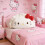 Sanrio Cat Hellokitty Dumpling Short Plush Backrest Pillow For Relaxing And Reading 4