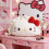 Sanrio Cat Hellokitty Dumpling Short Plush Backrest Pillow For Relaxing And Reading 5