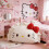Sanrio Cat Hellokitty Dumpling Short Plush Backrest Pillow For Relaxing And Reading 6