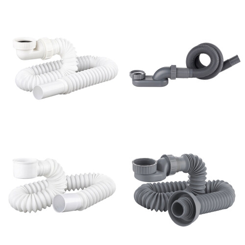 Low Profile Flexible Drain Pipe Space Saving Bathtub-0918 1