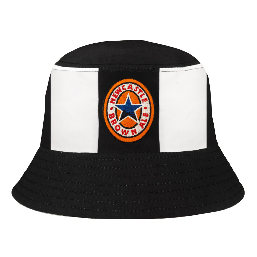 Fan Originals Newcastle Bucket Hat Embroidered Black White L/Xl White,Black