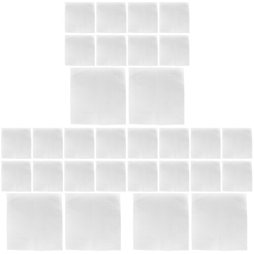 30Sheets White Bouquet Wrapping Paper Floral Material for Packaging