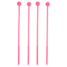 2Paare Kunststoffgriff Orff Schlagstöcke Pink Xylophon Musikinstrument