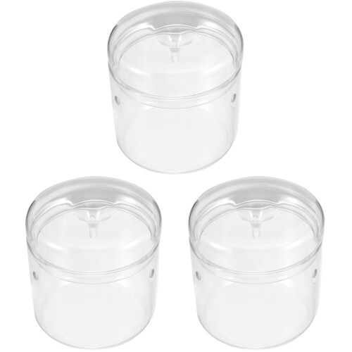3Stk Mini Terrarium Pflanzenbehälter Transparent Für