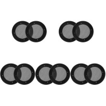 10Pièces Grille Protection Subwoofer Simple Plastique Noir