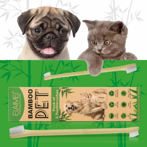 Brosses à dents pour animaux de compagnie 3 pièces/boîte 2