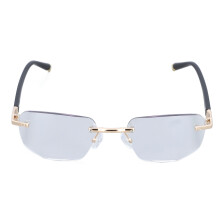 Presbyopiebrille +1,00 Einheitsgröße rahmenlos Gold