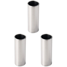 3Stk Steel String Guitar Slide Silber Metall Finger Tube Für Sustain