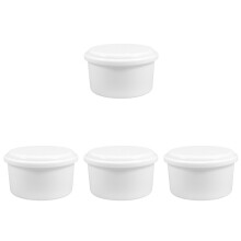 4Stk Eiswürfelform Mit Deckel ABS Weiß Für Eiswürfel Und Eiscrusher
