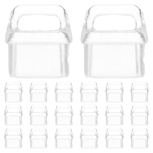 40Pcs Durable Clear Plastic Type-C Dust Plugs Charging Port Protector